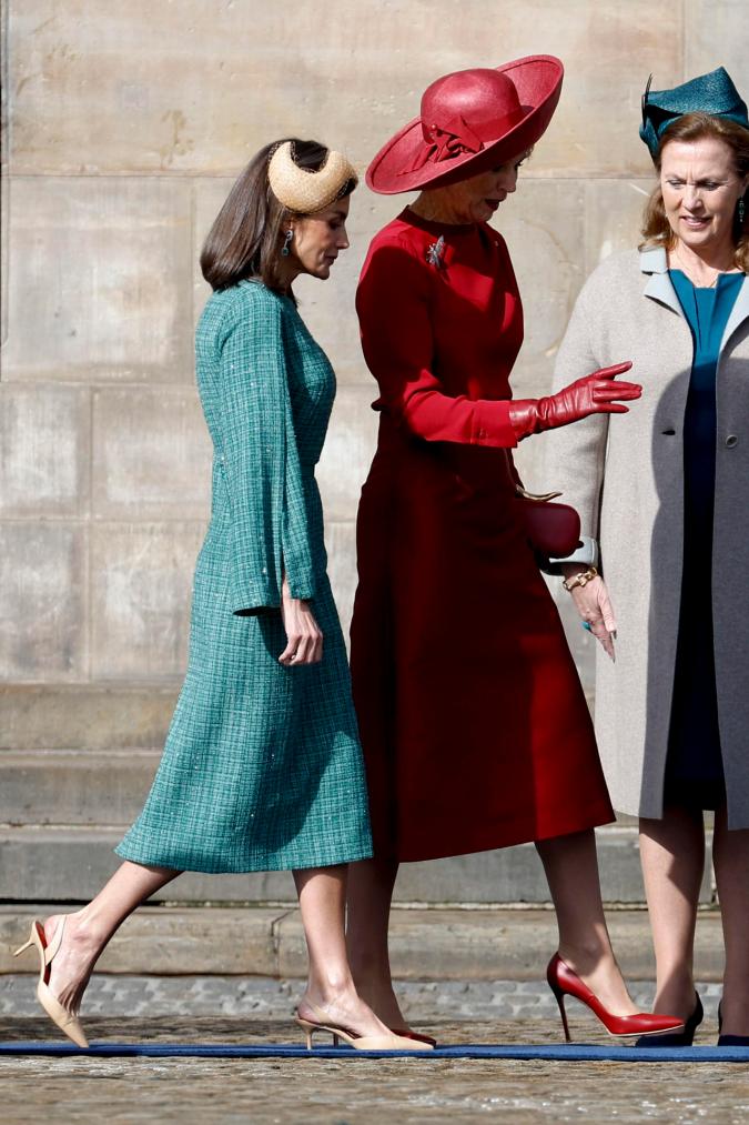 La reina Letizia y la reina Maxima en sus destacados looks