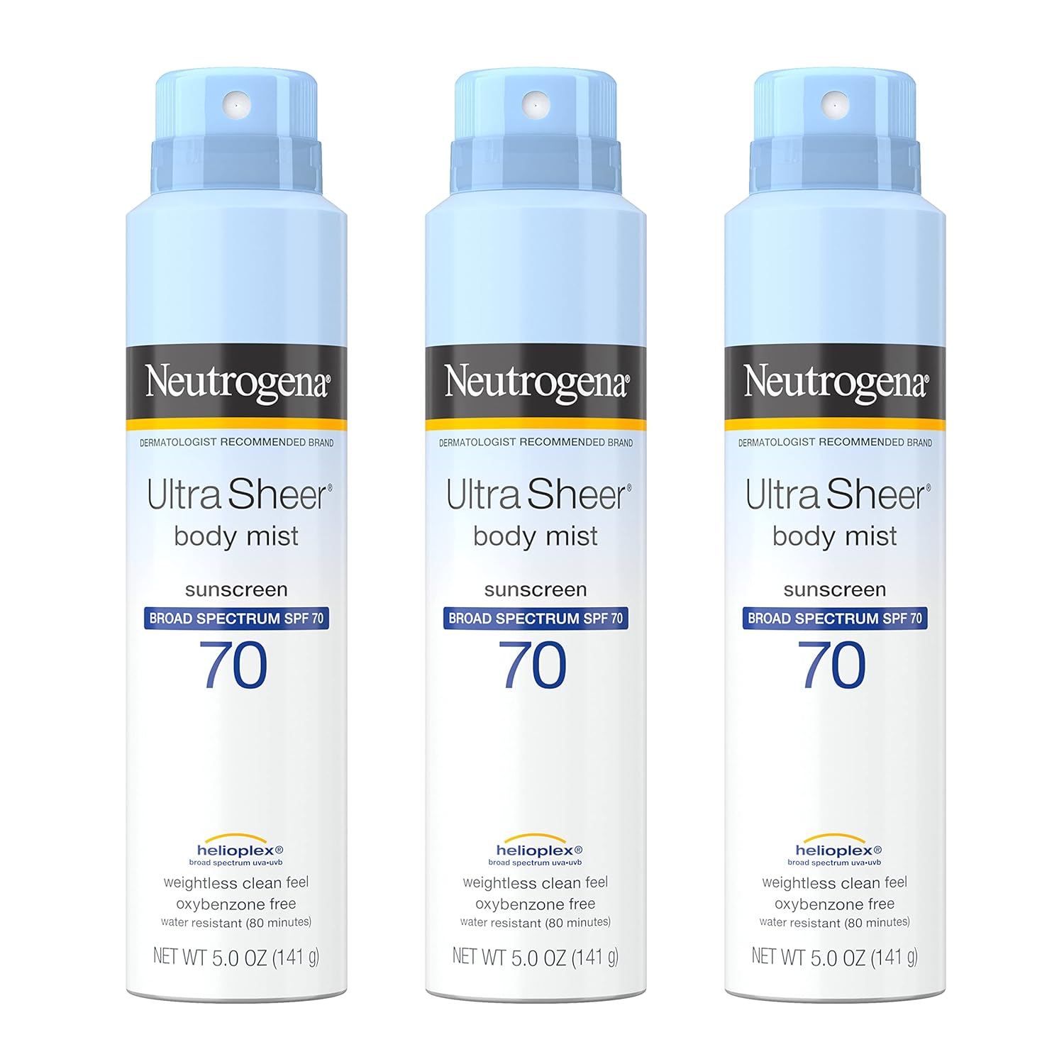 Ultra Sheer Body Mist de Neutrogena.