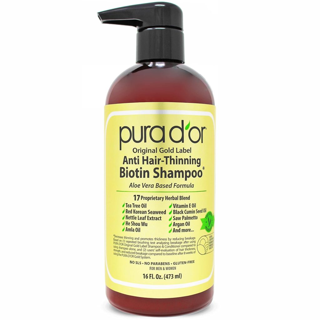 Anti Hair Thinning Biotin Shampoo de Pura D'or