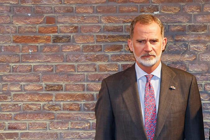 Los Reyes de España en Ámsterdam, capital de Países Bajos.