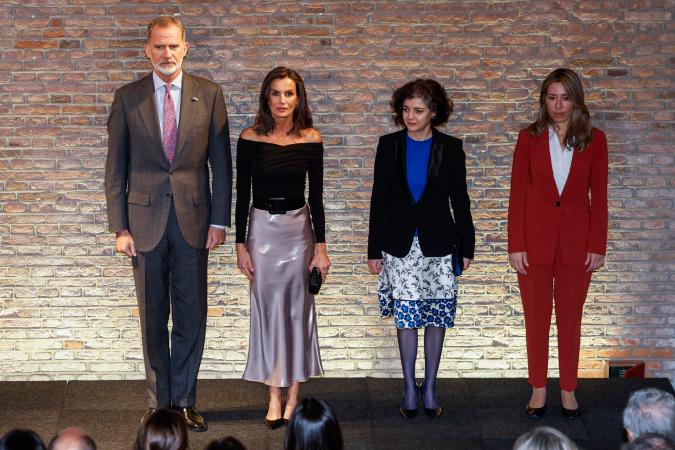 Los Reyes de España en Ámsterdam, capital de Países Bajos.