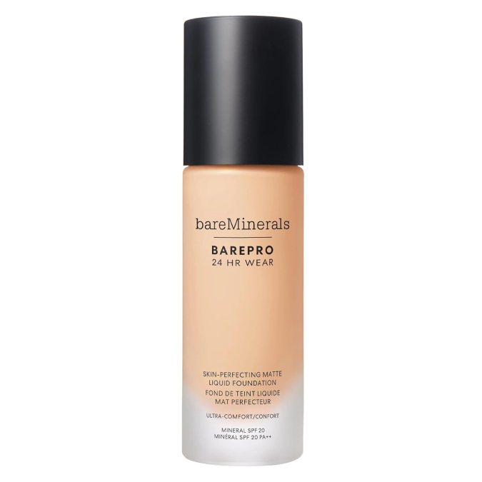 BarePro 24HR Wear Skin-Perfecting Matte Liquid Foundation Mineral SPF 20 de bareMinerals.