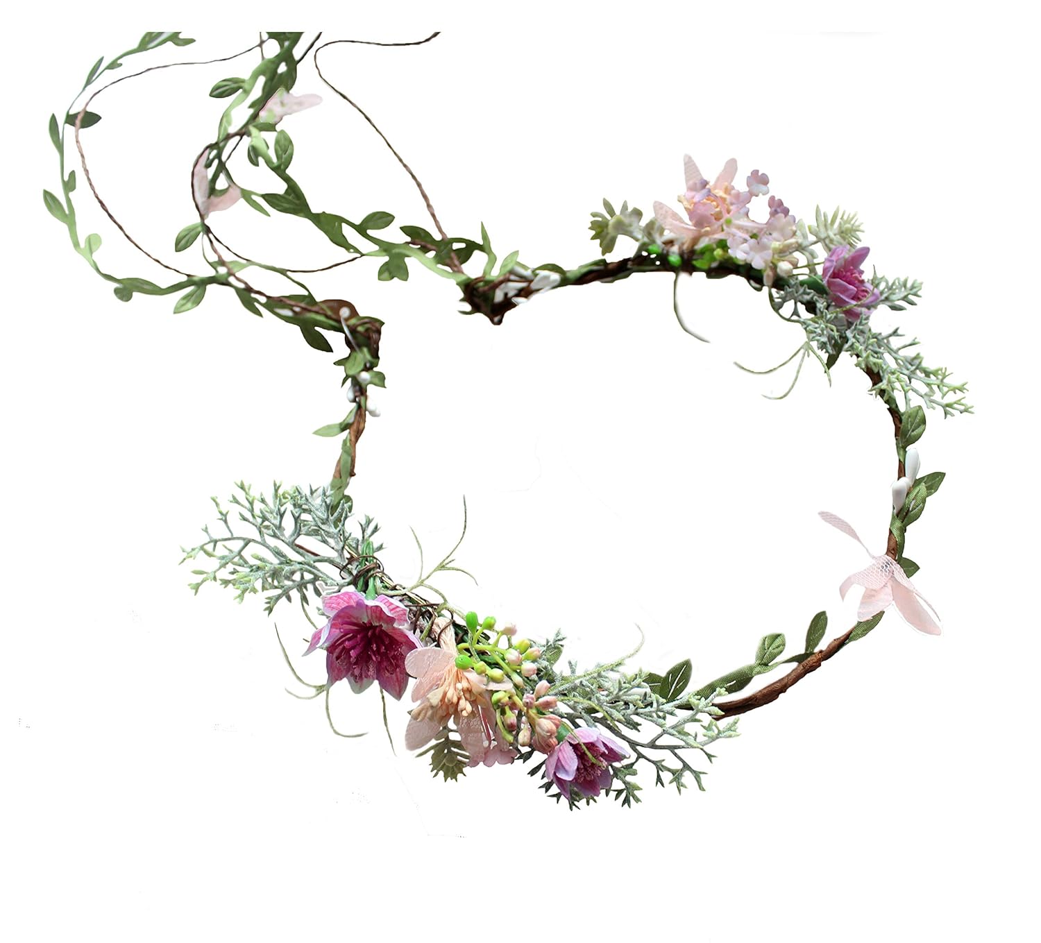 Diadema de flores de Vivivalue.