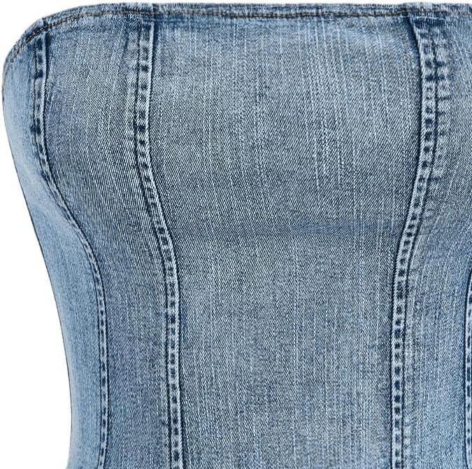 Top denim de Floerns