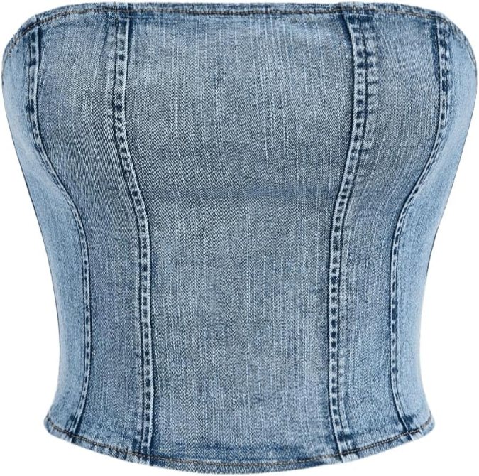 Top denim de Floerns