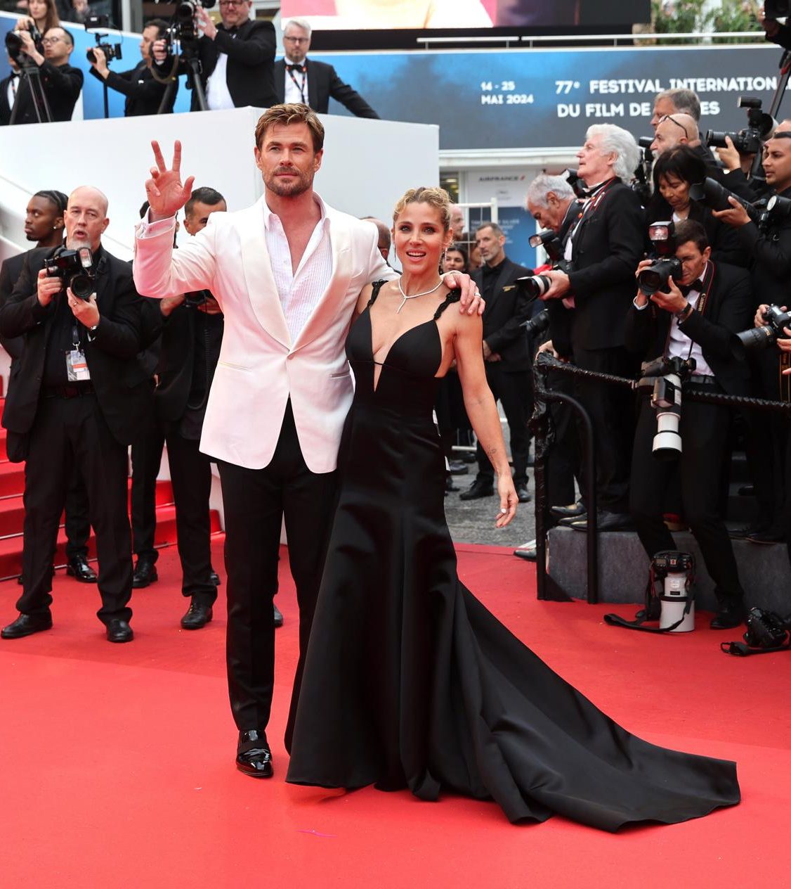 Chris Hemsworth y Elsa Pataky en el Festival de Cannes.