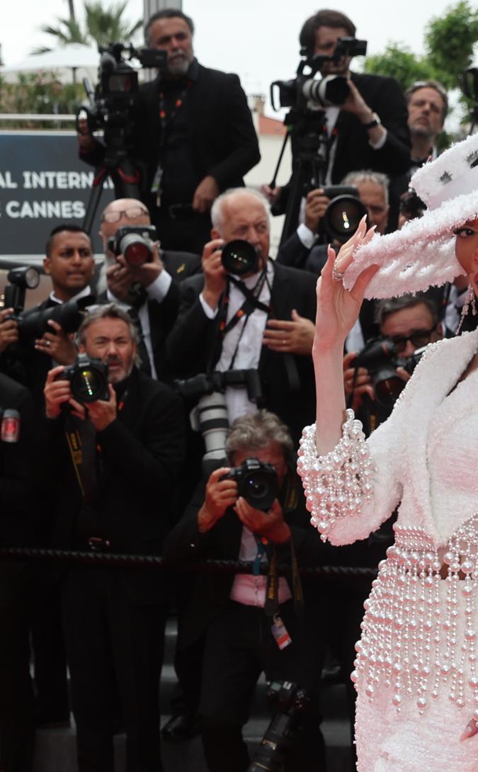 Winnie Harlow en el Festival de Cannes.
