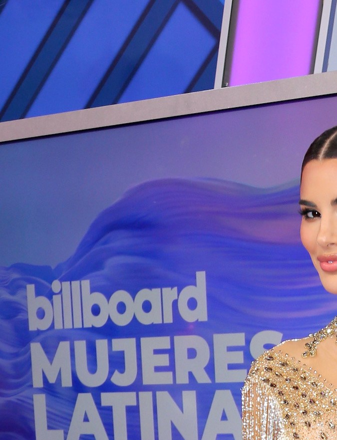 Ariadna Gutiérrez en la antesala de Billboard Mujeres Latinas en la Música.