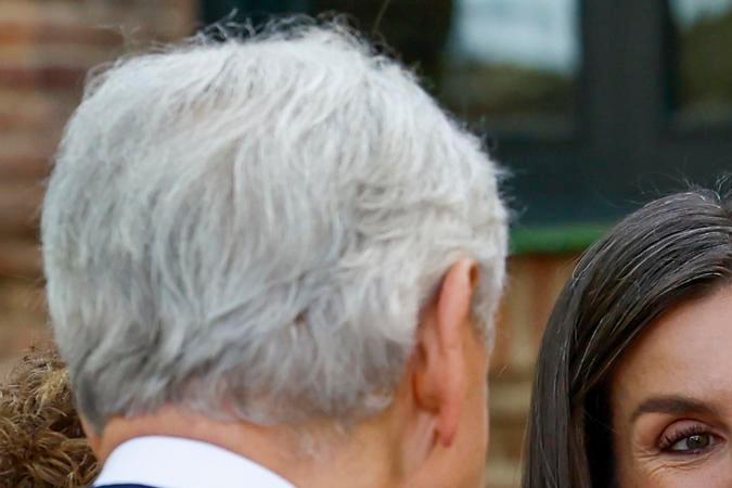 La reina Letizia, a su llegada para presidir la reunión del patronato de la Residencia de Estudiantes este miércoles en Madrid. 