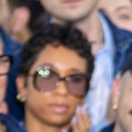Pharrell Williams destaca en la presentación de su nueva colección para Louis Vuitton.