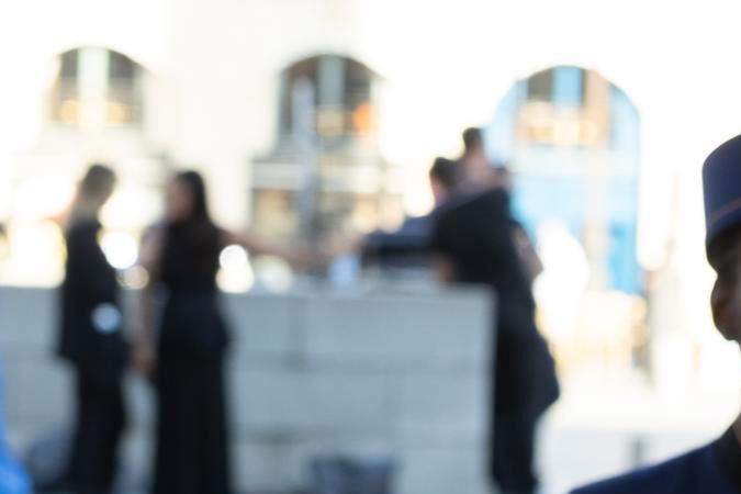 Cara Delevigne en el desfile de Vogue World.