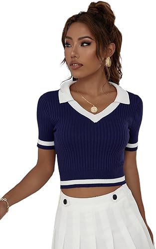 Crop Top Polo de Verdusa,