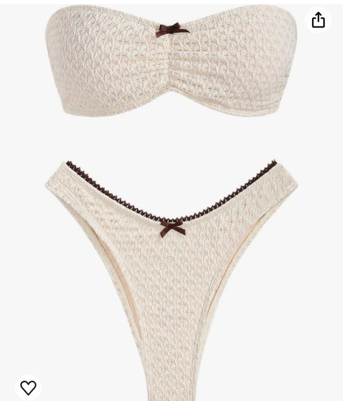 Bikini bandeau disponible en Amazon.