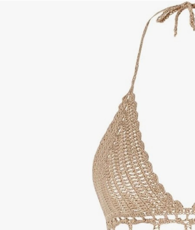 Bikini de crochet disponible en Amazon.