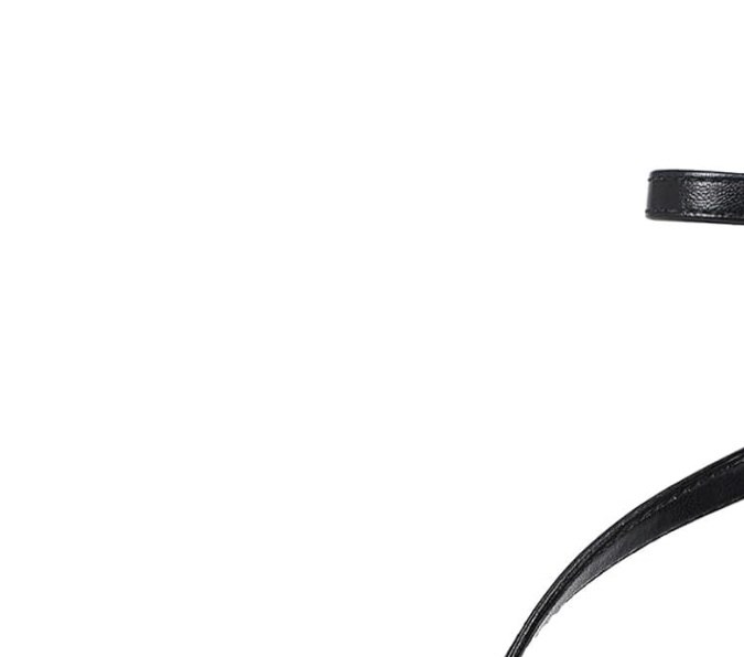 Sandalias negras de tacón de Abbleet.