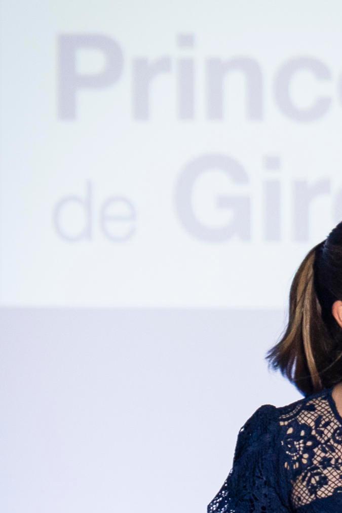 La princesa Leonor durante la ceremonia de entrega de los Premios Princesa de Girona 2024.