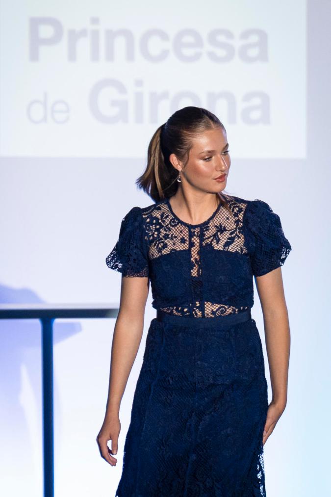 La princesa Leonor durante la ceremonia de entrega de los Premios Princesa de Girona 2024.