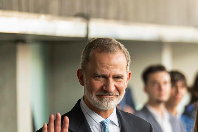 Los reyes, Felipe VI y Letizia, la princesa Leonor y la infanta Sofía visitan el Foro de Talento este miércoles.