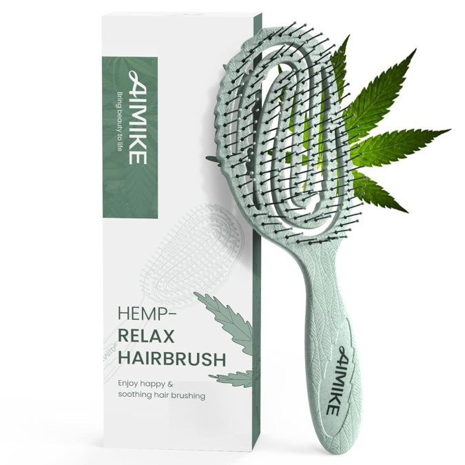 Hemp Relax Hairbrush de Aimike