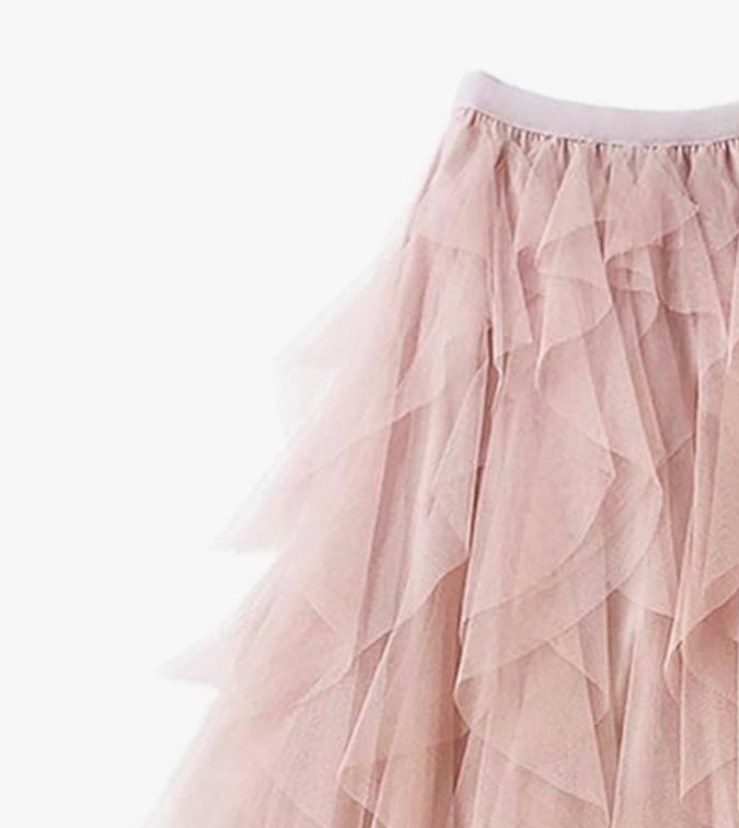 Falda de tul disponible en Amazon.