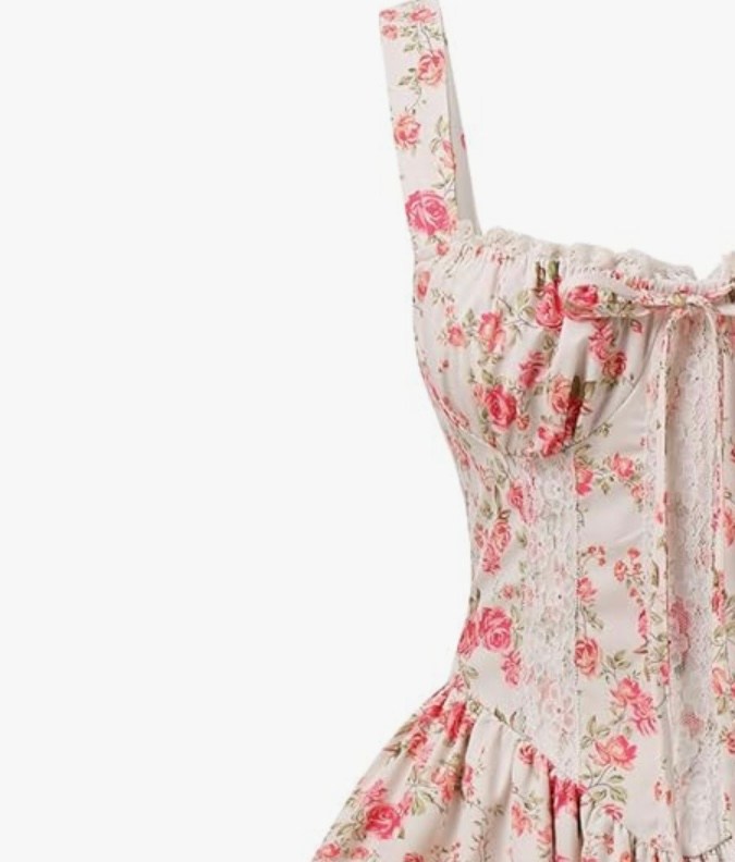 Vestido con corsé disponible en Amazon.