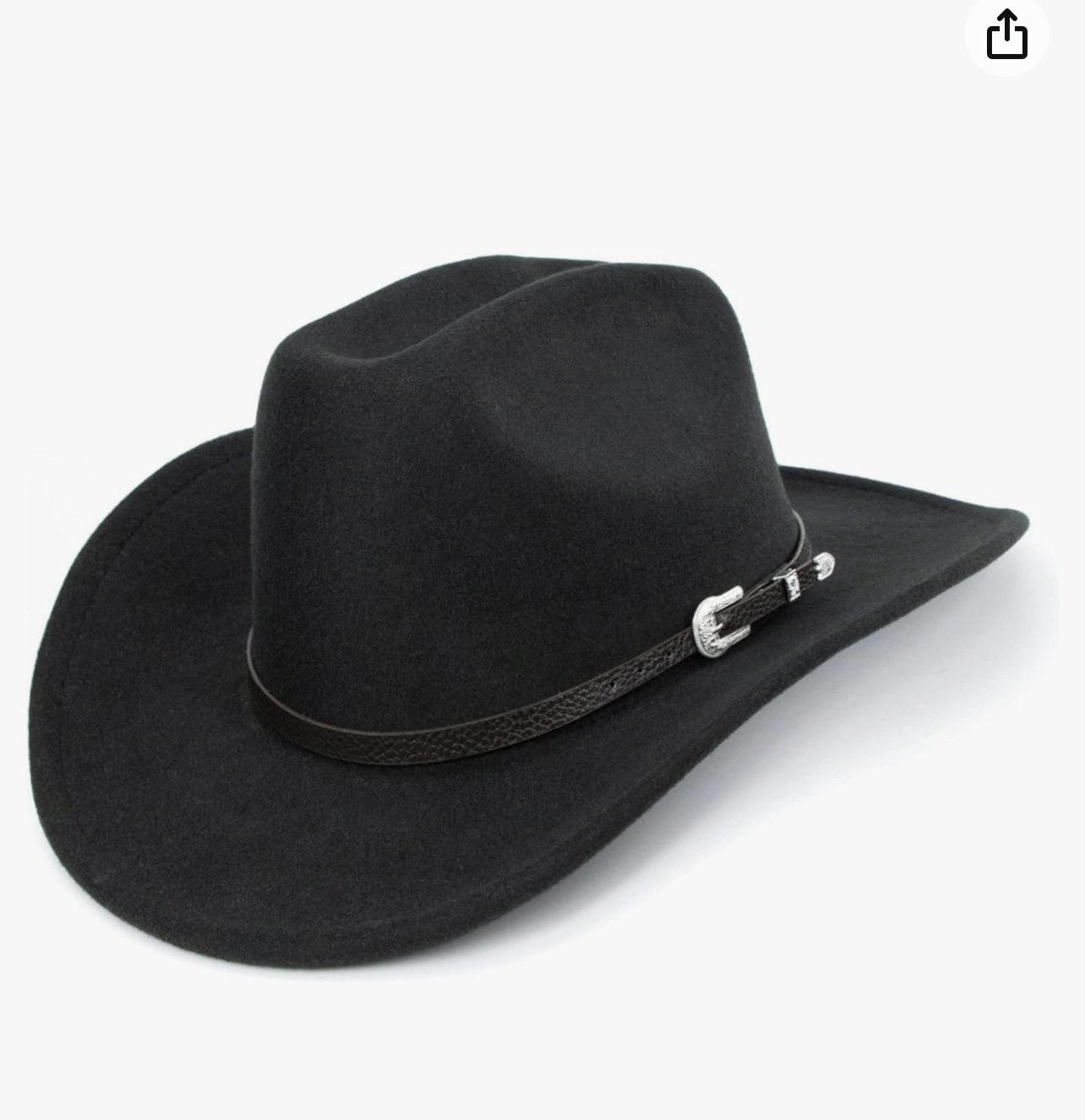 Sombrero de vaquero disponible en Amazon.