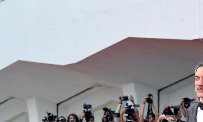 Todd Phillips, Lady Gaga y Joaquin Phoenix en el Festival de Cine de Venecia.