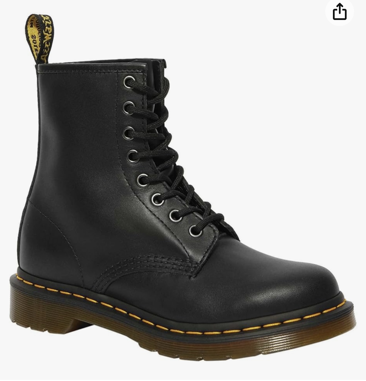 Botas de cuero estilo combat disponibles en Amazon.