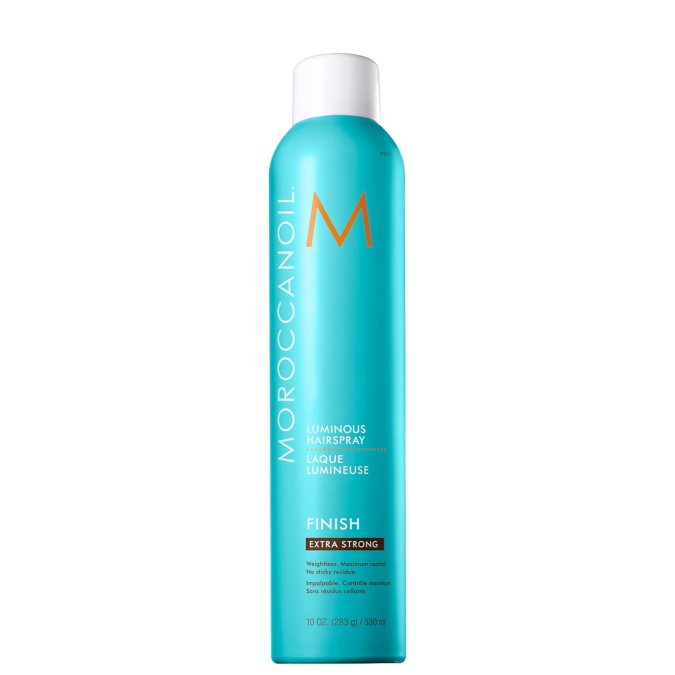 Luminous Hairspray Extra Strong de Moroccanoil.