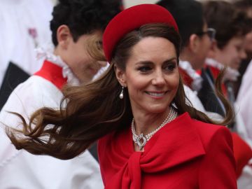 Kate Middleton reapareció en la celebración del Commonwealth después de un año de ausencia.