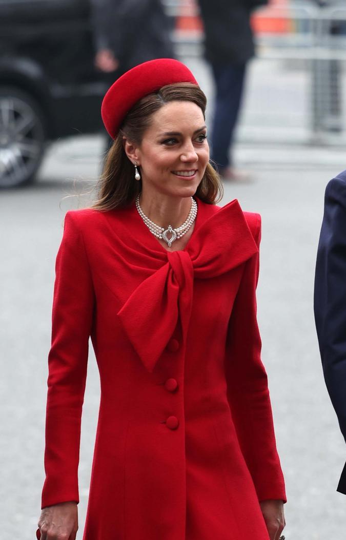 La princesa Kate Middleton y el príncipe William en la celebración del Commonwealth.