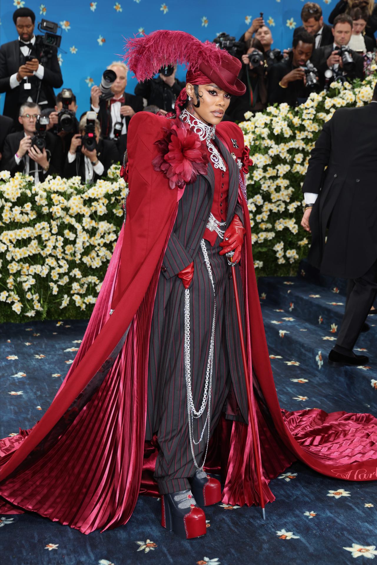 Teyana Taylor en la alfombra de la MET Gala 2025.