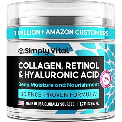 Crema hidratante de Simply Vital, disponible en Amazon