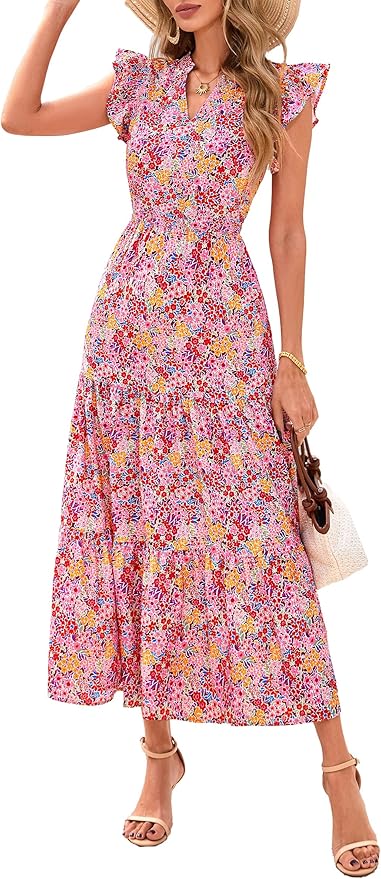 Vestido floral de Prettygarden, disponible en Amazon