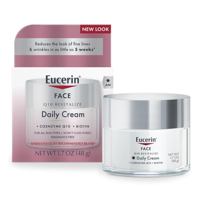 crema Q10 Revitalize de Eucerin, disponible en Amazon