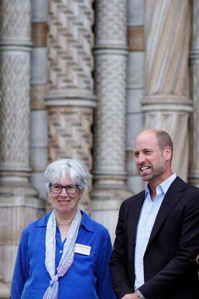 La princesa y el príncipe de Gales visitaron el Museo de Historia Natural de Londres.