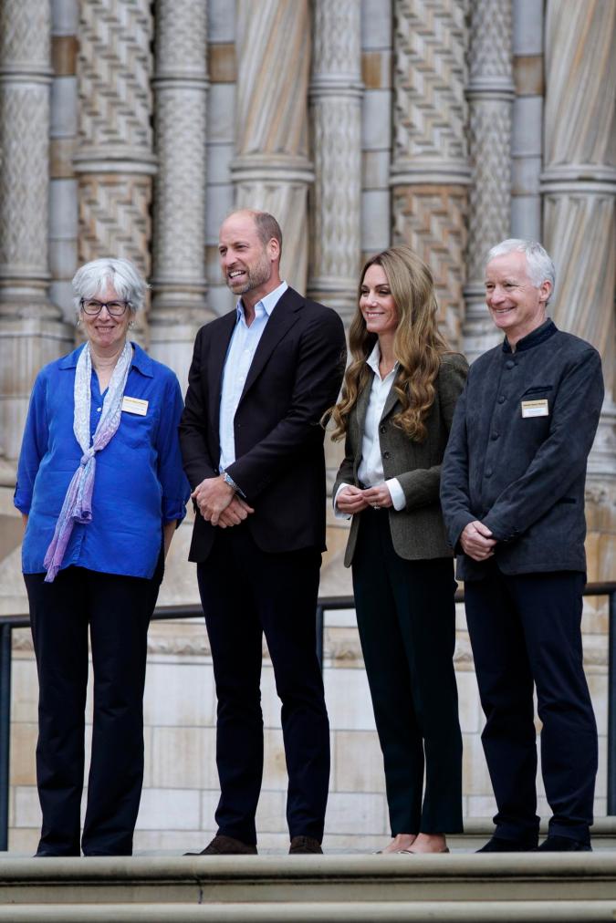 La princesa y el príncipe de Gales visitaron el Museo de Historia Natural de Londres.