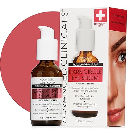 Dark Circle Eye Serum de Advanced Clinicals, disponible en Amazon.