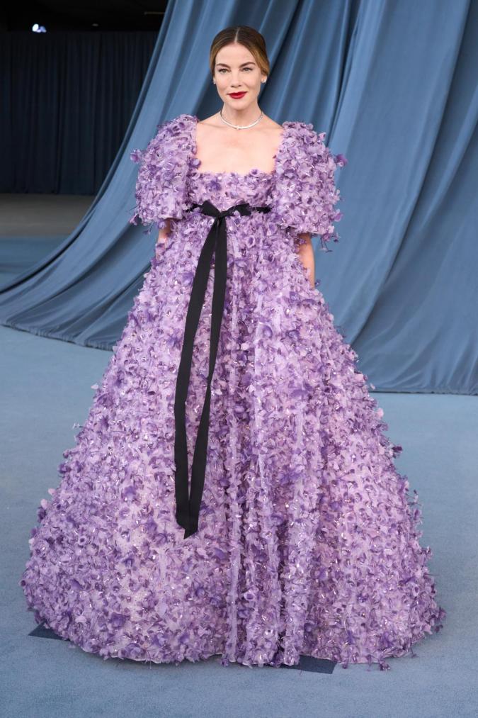 Michelle Monaghan en la alfombra azul del Academy Museum Gala.