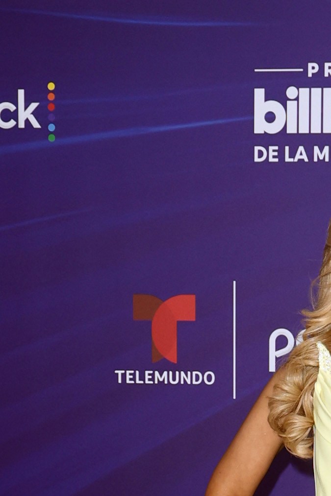 Aleyda Ortiz en los Premios Billboard de Música Latina.