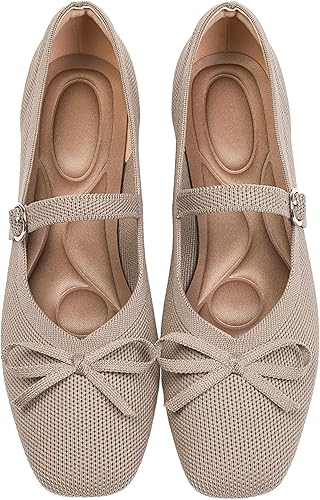 Zapatos planos de punto de ItBieong, disponibles en Amazon.