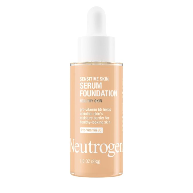 Sensitive Skin Serum Foundation de Neutrogena, disponible en Amazon.